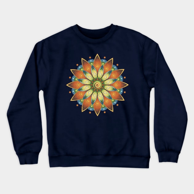 Spiral mandala Crewneck Sweatshirt by HagalArt